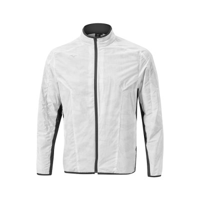 Manga Larga Mizuno Winter Stretch Full Zip Hombre Blancos - Chile M936WXALJH